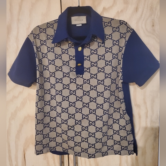 Mens, s, Gucci silk&cotton polo - Picture 1 of 12